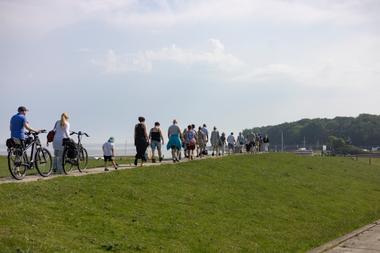 Frühstück auf dem Deich in Dangast