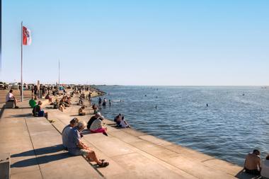 Promenade "Wattfenster" in Norden-Norddeich