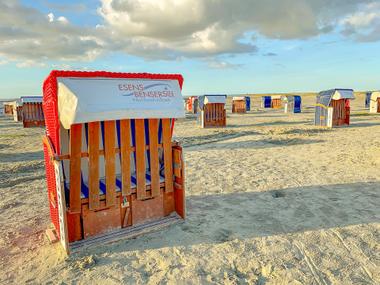 Strandkörbe am Strand von Bensersiel